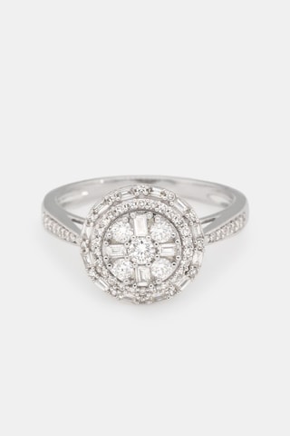 Bague Isaiah Or blanc et diamants