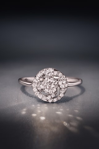Anillo Rose de diamants - Oro blanco y diamantes