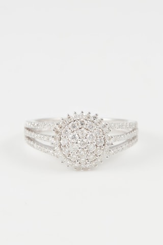 Bague Zinnia - Or blanc et diamants