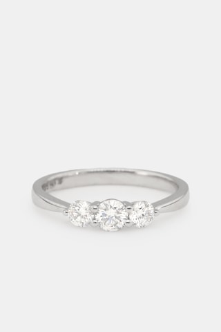 Anillo Oro blanco y diamantes