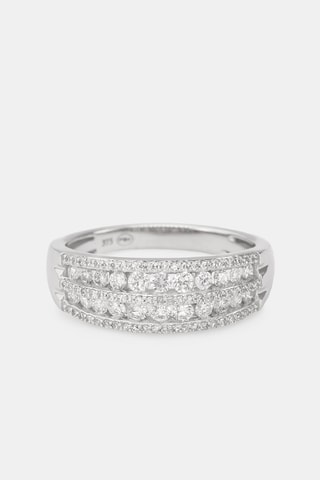Anillo Orlov - Oro blanco y diamantes