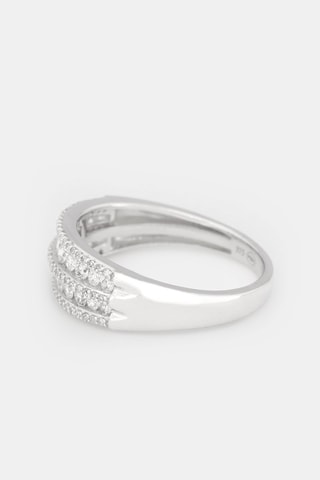 Anillo Orlov - Oro blanco y diamantes