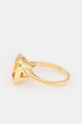 Anillo Hélios  -  Oro amarillo y citrino