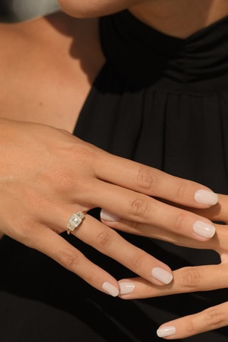 Anillo Les princesses - Oro amarillo y diamantes