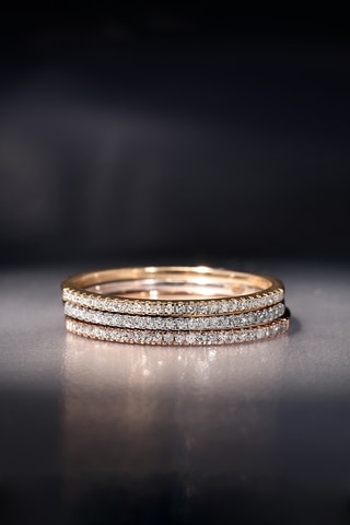 Anillo Belles Alliances - Oro rosa, oro amarillo, oro blanco y diamantes
