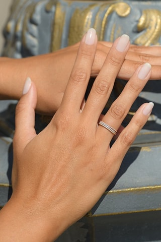 Anillo Belles Alliances - Oro rosa, oro amarillo, oro blanco y diamantes