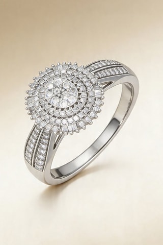 Bague Aphaia - Or blanc et diamants