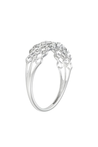 Anillo Chemin - Oro blanco y diamantes