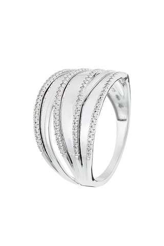 Anillo Hélène - Oro blanco y diamantes