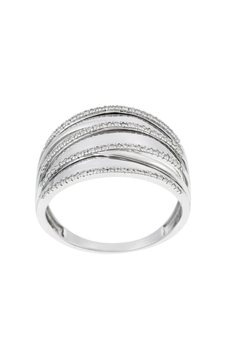 Anillo Hélène - Oro blanco y diamantes