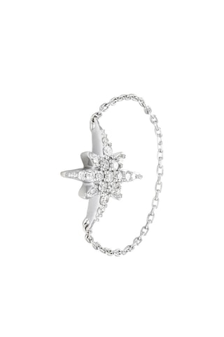 Anillo Star - Oro blanco y diamantes