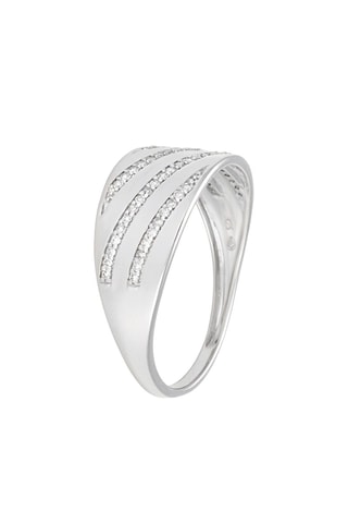 Anillo Fourreau - Oro blanco y diamantes