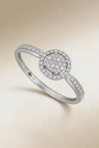 Anillo Philomène - Oro blanco y diamantes
