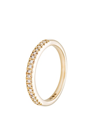 Bague Alliance Baguette - Or jaune et diamants