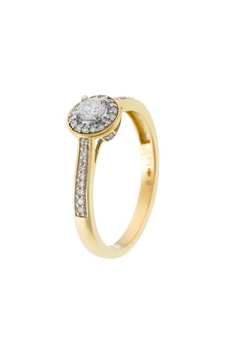 Anillo Alliance Baguette - Oro amarillo y diamantes