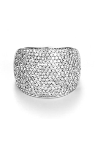 Bague Pavage éclatant - Or blanc et diamants