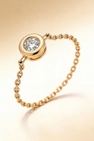 Anillo Mon unique - Oro amarillo y diamante