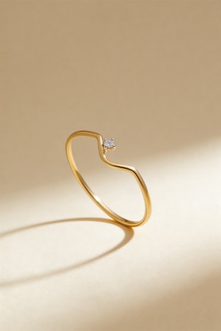 Anillo Pudeur - Oro amarillo y diamante