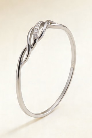 Anillo Life - Oro blanco y diamantes