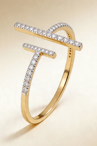 Anillo - Oro amarillo y diamantes
