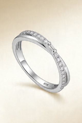 Anillo Blue Tear - Oro blanco, diamantes y zafiro