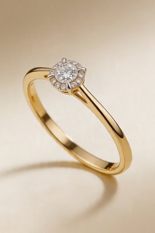Anillo Amoureuse - Oro amarillo y diamantes