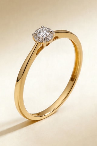 Anillo Amoureuse - Oro amarillo y diamantes