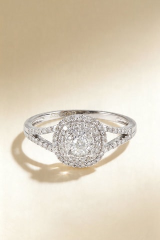 Bague Kavala - Or blanc et diamants