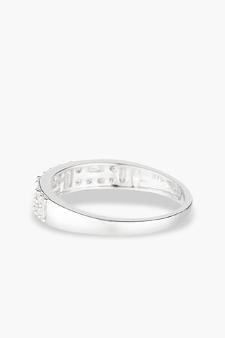 Alianza Mohini - Oro blanco y diamantes
