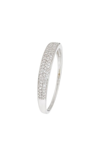 Alliance filante - Or blanc et diamants