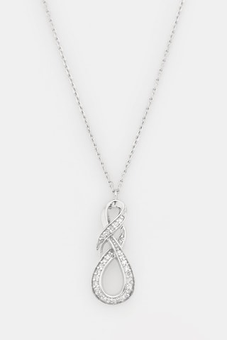 Collar April - Oro blanco y diamantes