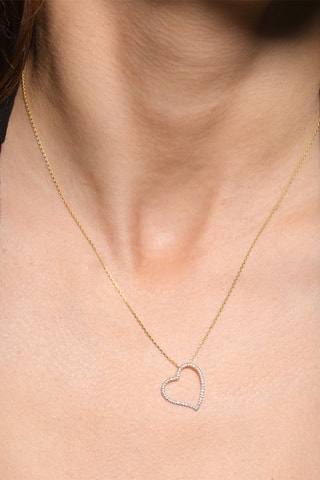 Colgante Coeur Oriental - Oro amarillo y diamantes
