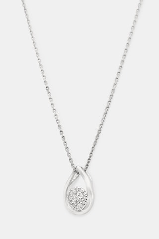 Colgante Goutte sompteuse - Oro blanco y diamantes 