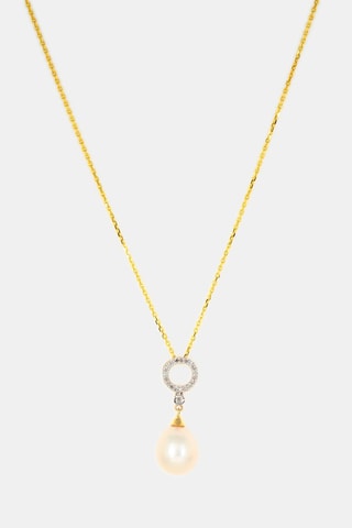 Colgante Jolie Perle - Oro amarillo y diamantes