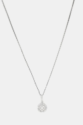 Colgante Forteresse Ronde - Oro blanco y diamantes