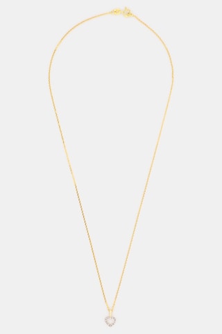 Colgante Mini cœur - Oro amarillo y diamantes