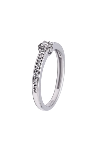 Anillo Mithra - Oro blanco y diamantes