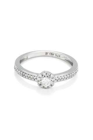 Anillo Chioné - Oro blanco y diamantes