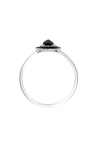 Anillo Meiga - Oro blanco y diamantes