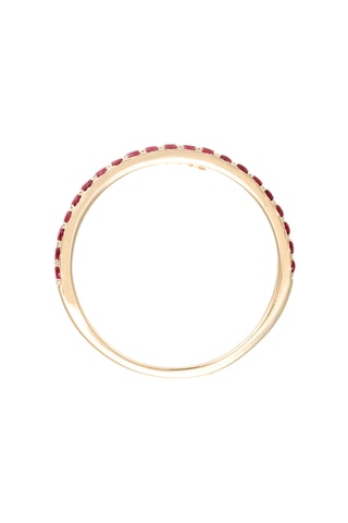 Anillo Lyson - Oro amarillo, diamantes y rubí