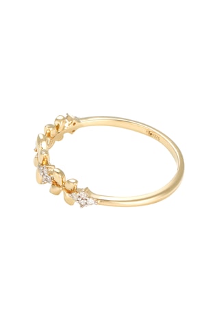 Anillo Lizéa - Oro amarillo y diamantes