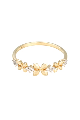 Anillo Lizéa - Oro amarillo y diamantes