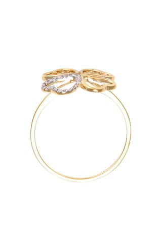 Anillo Cora - Oro amarillo y diamantes