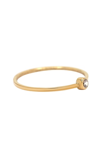 Solitaire Rond Parfait - Or jaune et diamant