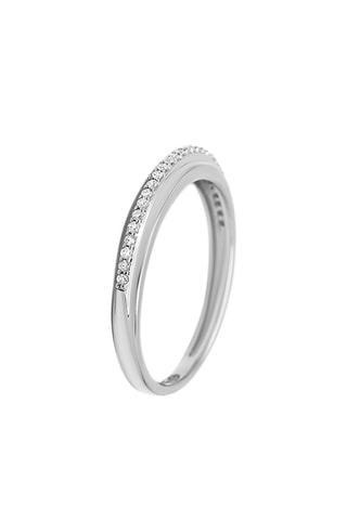 Anillo Lourdes - Oro blanco y diamantes