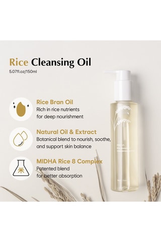 Aceite desmaquillante con arroz midha - 150 ml