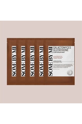 5 mascarillas sérum galactomyces glutathione glow - 5 x 22 g