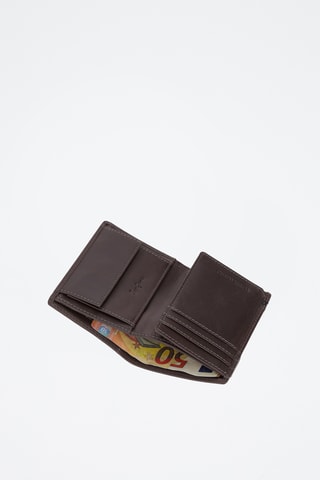 Portafoglio in pelle Tape - Marrone