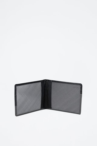 Portacarte in pelle Dual - Nero e grigio
