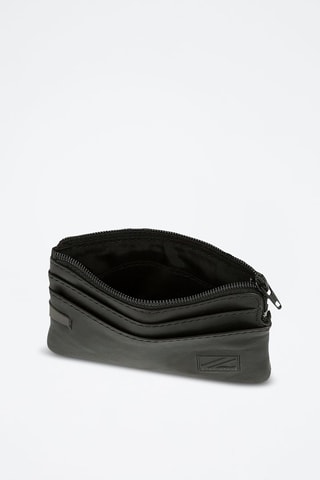 Portamonete in pelle Marshal - Nero